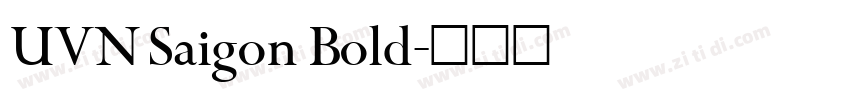 UVN Saigon Bold字体转换